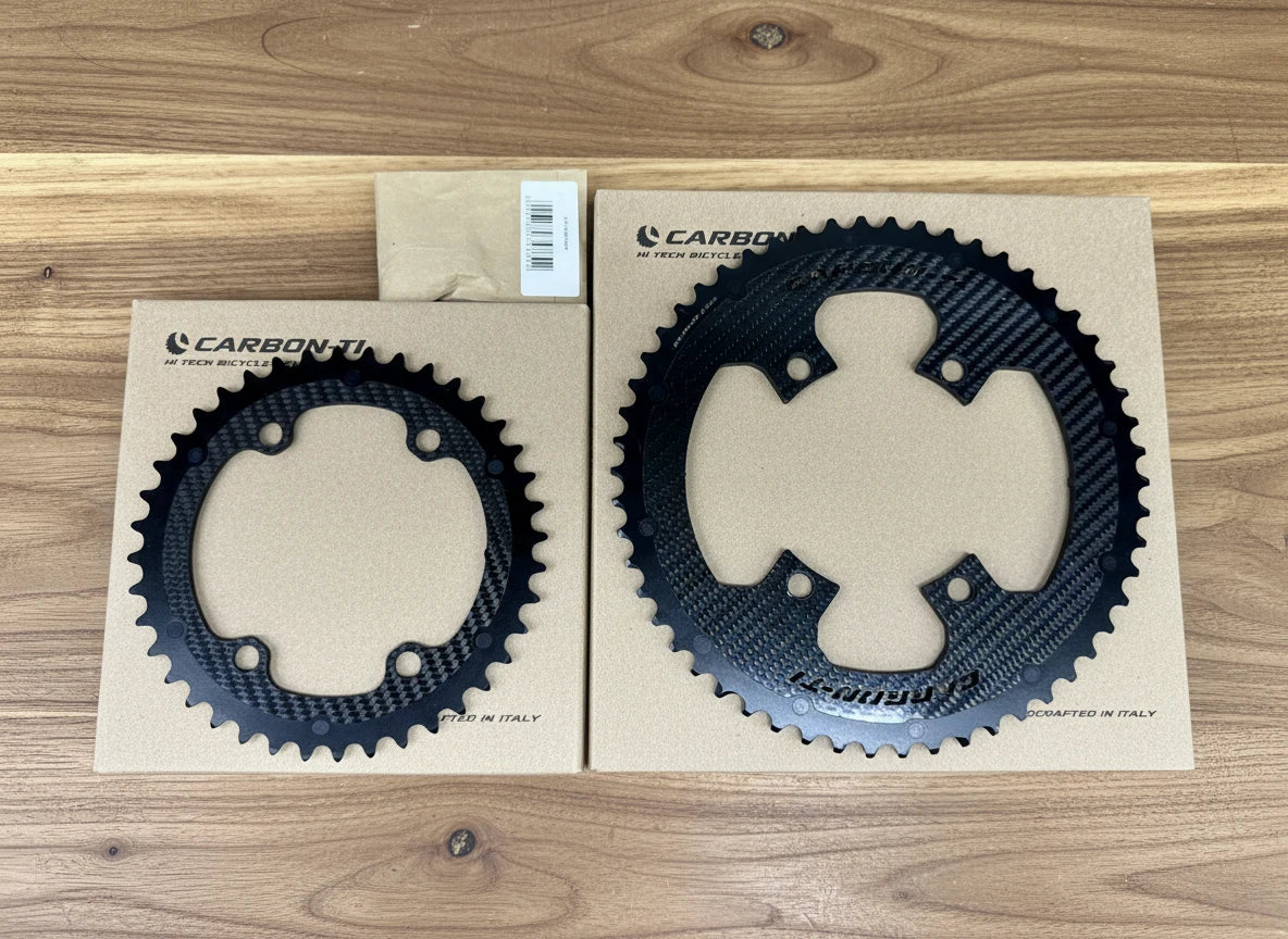 Carbon-Ti X-CarboRing EVO chainring set w/ bolts